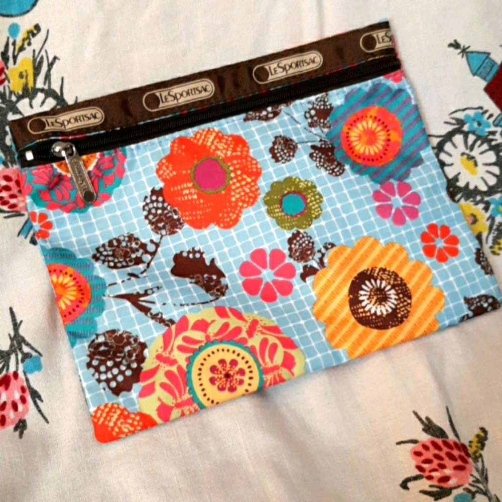 LeSportsac Graphic Floral Zippered Pocket